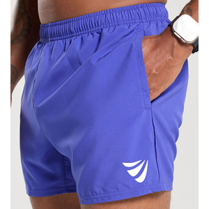 Short de sport d'été personnalisé de haute qualité pour hommes Logo brodé Stretch Fitness Gym Jogging Wear Cotton Material Pattern - Product Image 6