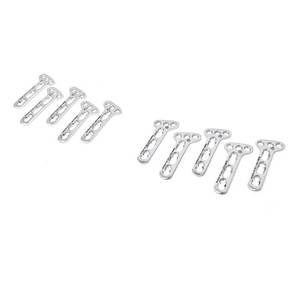 Plaque oblique vétérinaire 3/5 mm, lot de 10 pièces, 3 trous, 5L 5R, acier inoxydable, instruments orthopédiques manuels - Product Image 1
