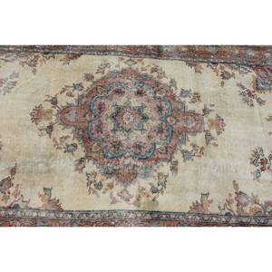 พรมขนสัตว์ตุรกีพื้นที่ขนาดใหญ่สีเบจ4x6สไตล์วินเทจเก๋ไก๋อบอุ่นตกแต่งบ้านการเย็บปะติดปะต่อกันแบบคลาสสิกสี่เหลี่ยมผืนผ้าห้องโถงด้านหลังเป็นยาง-สำหรับห้อง - Product Image 5