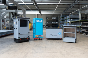 Mobile Transport System Mobil Pos <strong>Display</strong> Container Rolling Modular Retail Stand Store <strong>Rack</strong> Supermarket Shelf With Wheels - Product Image 6