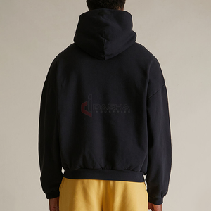 เสื้อฮู้ดผ้าคอตตอนแบบสวมหัวสำหรับผู้ชายเสื้อมีฮู้ดพิมพ์ลายพัฟระบายอากาศได้ดีติดโลโก้ได้ตามต้องการ - Product Image 1