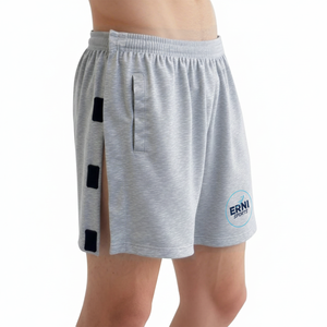 Shorts de récupération post-opératoire unisexe pour la hanche et le genou, hommes et femmes, avec fermeture velcro détachable, adaptable, tricoté, séchage rapide - Product Image 5