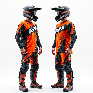 Maillot de course sur mesure pour homme, tissu respirant sublimé, vêtements à manches longues pour la course automobile et moto - Product Image 4