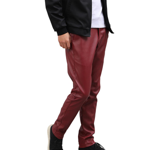 Pantalones de cuero de gran oferta con logotipo personalizado e impresión OEM con servicio de buena calidad pantalones de cuero transpirables para hombre - Product Image 2
