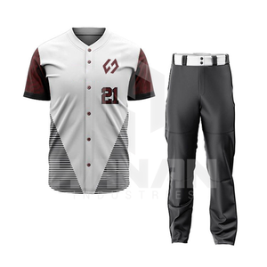 Nuevo diseño 2025, uniforme de béisbol OEM hecho a medida en material de alta calidad, uniforme personalizado de poliéster 100% para deportes de equipo - Product Image 1