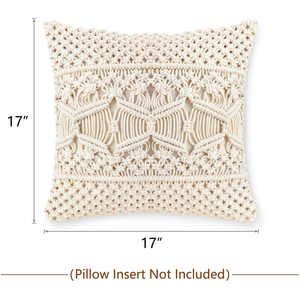 Funda de cojín de macramé para cama, sofá, sofá, banco, coche, decoración Bohemia para el hogar, 100% algodón - Product Image 2