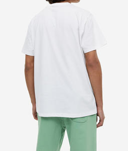 Camiseta unisex de alta calidad lavada con piedra en blanco de gran tamaño 100% algodón lavado con ácido camiseta Vintage personalizada - Product Image 3