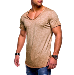 T-shirts d'été respirants à manches courtes coupe classique pour le style RABUSH SPORTS Col montant en tissu éponge écologique - Product Image 6