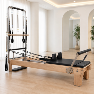 Conjunto <span class=keywords><strong>de</strong></span> Reformer <span class=keywords><strong>de</strong></span> <span class=keywords><strong>Pilates</strong></span> <span class=keywords><strong>de</strong></span> Alta Calidad con <span class=keywords><strong>Torre</strong></span> <span class=keywords><strong>de</strong></span> Aluminio para Estudio - Product Image 1