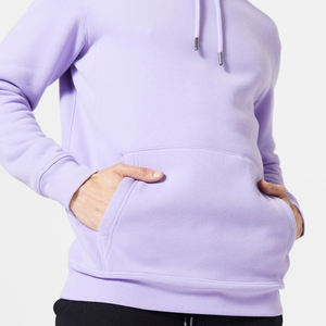 Sudadera con capucha de algodón Unisex de gran tamaño cómoda Opción de logotipo personalizado moda de calle de moda capucha de manga larga estampado liso - Product Image 6