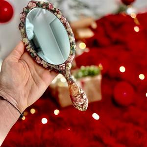 Miroir à main en résine avec finition lisse et brillante, parfait pour un usage quotidien, le maquillage ou des fins décoratives, ajoutant une touche élégante - Product Image 6
