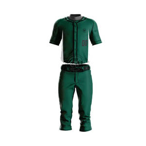 Uniforme de baseball personnalisé imprimé et respirant pour hommes - Vêtements de sport d'équipe 100% polyester à séchage rapide - Product Image 1