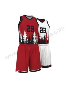 Sublimated Basketball Uniforms for Adults Plus Size Sleeveless Loose Fit Breathable 100% Polyester Quick Dry Lightweight Shorts - Product Image 5