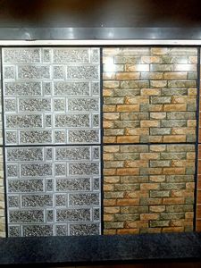 กระเบื้องเซรามิคติดผนังด้านนอกความสูง25*75ซม. ตกแต่งแสงความหนา9มม. เอฟเฟกต์3D ผลิตในอินเดีย - Product Image 2