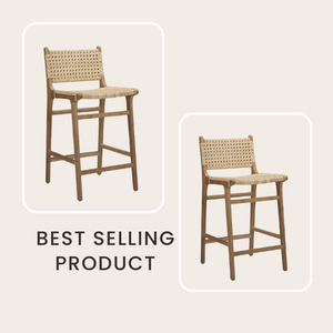 เก้าอี้หวายสานแบบไม่มีแขนแบบเรียบง่ายทันสมัยการผลิตที่ดีเฟอร์นิเจอร์ในบ้านสำหรับห้องครัวอพาร์ทเมนต์วิลล่า - Product Image 4