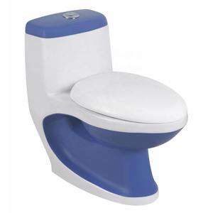 Salle de bain d'hôtel haut de gamme S-Trap P-Trap Commode WC Toilette monobloc en céramique Cuvette de toilette en marbre blanc - Product Image 3