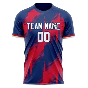 Camiseta de Fútbol Personalizada al por Mayor, 100% Poliéster, Resistente al Viento, Transpirable, Uniforme de Entrenamiento - Product Image 1