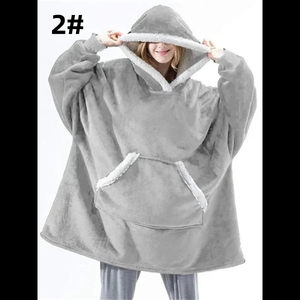 Sudadera de Forro Polar Tejida a Crochet Extra Grande de Alta Calidad para Invierno, Sudadera con Mangas Largas de Franela, Sudadera Gigante con Capucha para Mujer y Hombre - Product Image 4