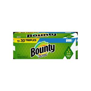Bounty Select-A-Size Toallas de papel de cocina blancas 10 rollos triples Inodoro de 3 capas Tejido - Product Image 1