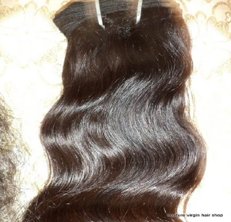 Top listing Long Lasting 100% Pure Raw 1 Donor Hair Indian Natural Wavy Raw Human Hair Bundles Natural Brown Color Easy bleach