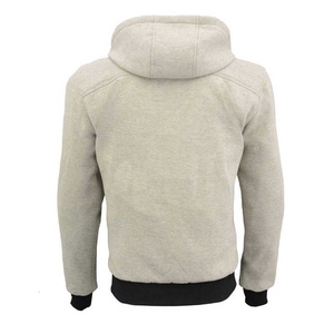Sweat à capuche en coton pour hommes personnalisé en gros avec longue poche zippée tissu respirant en polaire doux et confortable approvisionnement d'usine pour décontracté - Product Image 4