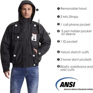 Chaquetas de Trabajo de Seguridad Reflectantes de Alta Calidad para Hombre, Chaquetas de Alta Visibilidad para Hombre - Product Image 3