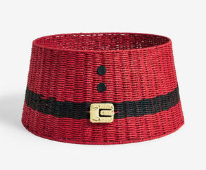 Collier de sapin de Noël en jonc de mer naturel tressé Sisu 2025, best-seller, décoration rustique de ferme, décoration de vacances, Vietnam - Product Image 1