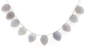 Perles de pierre de lune grises à facettes brins de pierres précieuses naturelles rondes polies en vrac pour bracelet et collier - Product Image 4