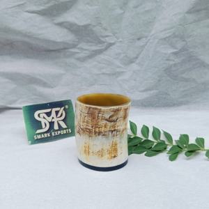 Vidrio de cuerno de buey de búfalo natural hecho a mano para cerveza artesanal, vino y agua, personalizable con diseño rústico clásico - Product Image 4