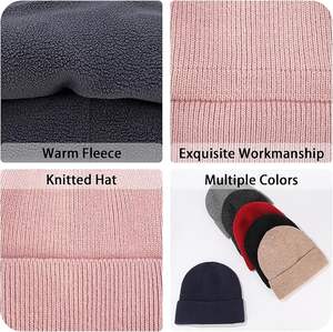 Gorro térmico de invierno para exteriores unisex, gorro grueso y acogedor, diseño de punto suave y elástico para la comodidad diaria y la ropa de calle moderna - Product Image 4