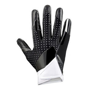 Gants de football américain de qualité supérieure 100% avec paume très adhérente, logo personnalisé, couleur personnalisée au prix de gros - Product Image 5