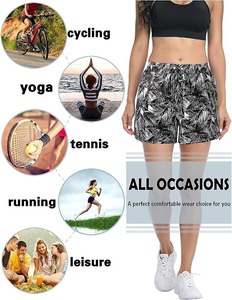 กางเกงขาสั้นผ้าแคนวาสเอวกลางสำหรับผู้หญิง ทรงตรง ขอบดิบ ระบายอากาศได้ดี ผ้ายืด แต่งกระดุมไขว้ ดีไซน์เรียบง่าย - Product Image 5