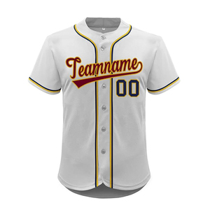 Custom Black Baseball Jersey Men's Women's Youth Summers Script Logo Number Short Sleeve Button <b>Up</b> Softball Jersey Blank - Product Image 4