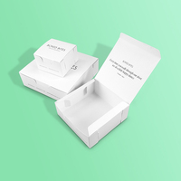 Boîte d'emballage cadeau en carton ivoire écologique avec laminage mat, design personnalisé, pour supermarchés et expositions
