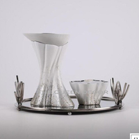 Brûleur d'encens en métal de haute qualité, aluminium, laiton, ensemble de Bakhoor arabe haut de gamme en acier, le plus vendu et le plus demandé