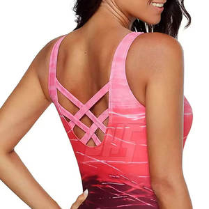 Maillot de bain une pièce pour femmes, tissu extensible, séchage rapide, pour la plage, la piscine et l'entraînement - Product Image 6