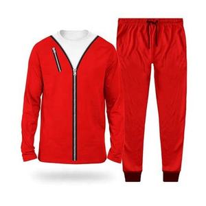 Ropa Deportiva Personalizable y Transpirable 100% Algodón, Chándal con Cremallera y Estampado por Transferencia de Calor, Detalles en la Parte Delantera y Trasera, Talla Grande - Product Image 3