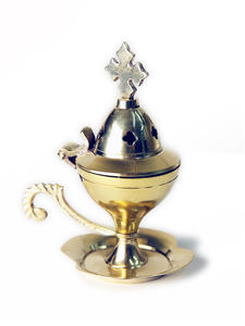 Brûleur d'encens Bakhoor DesignerGold, la plus haute qualité, en laiton artisanal, brûleur d'Oud arabe pour fournisseur en gros par l'Inde - Product Image 3