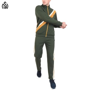 Best Quality Light <b>Weight</b> Men's Tracksuit 100% Cotton <b>Stand</b> Collar Design Breathable and Winter Solid Pattern - Product Image 2