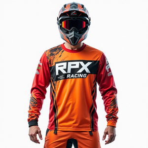 Maillot de course de motocross personnalisé pour homme, manches longues, vêtements de course, maillots de moto, vêtements de sport de moto, vêtements de course automobile - Product Image 1