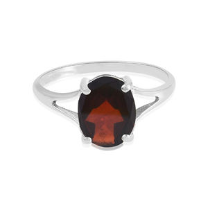 Anillo de granate de Plata de Ley 925 con piedras preciosas naturales más vendidas para joyería diaria de hombres y mujeres - Product Image 3