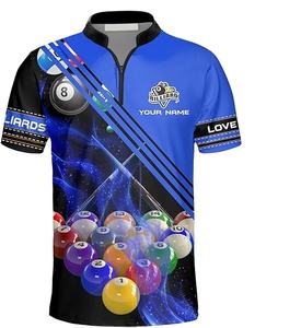 Camisetas de Snooker Personalizadas de Talla Grande para Hombre, Camisetas de Billar para Equipos, Sublimadas, de Secado Rápido y Transpirables - Product Image 3