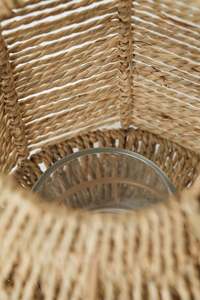 Prix de gros Vietrustic lanterne extérieure bougeoir jonc de mer lanterne de jute lanternes suspendues extérieures - Product Image 2