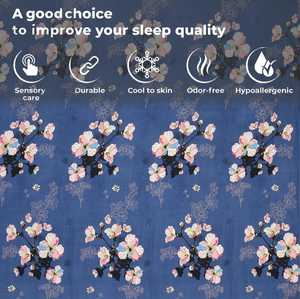 Juego de sábanas de algodón de calidad con estilo, 3 uds., estampado Floral sólido, estilo clásico, cómodo e ideal para regalar - Product Image 1