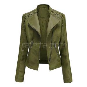 Ventes chaudes Vestes en cuir de moto personnalisées pour femmes Prix bas Vestes en cuir de moto pour femmes - Product Image 1