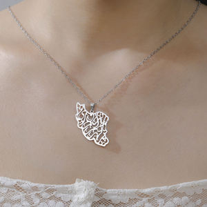 Colgante de mapa de Irán en plata de ley 925, chapado en oro de 14k, con moissanita, para aficionados al fútbol, hombres y mujeres - Product Image 4