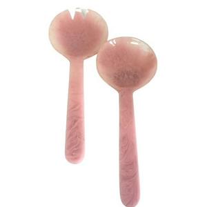 Serveur à salade en résine, ustensiles à salade, logo personnalisable, écologique, décoration de maison durable, cadeaux, fêtes - Product Image 1