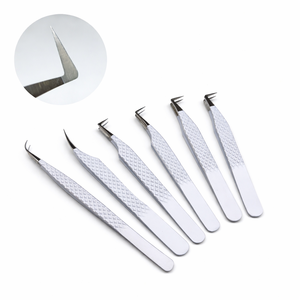 Pinzas Profesionales de Acero Inoxidable con Punta de Fibra para Uso en Laboratorio y Salón, Pinzas con Punta de Fibra, Pinzas para Extensión de Pestañas - Product Image 3