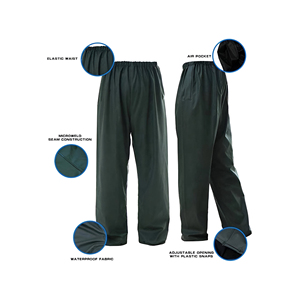 Combinaison de pluie pour homme de haute qualité 100% polyester spandex TPU pour l'extérieur, veste et pantalon réfléchissants à haute visibilité pour vêtements de travail unisexes - Product Image 2