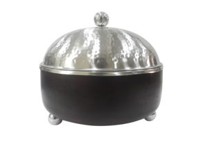 Nouveau design de marmite de service en bois de forme ronde imprimée en émail Taille personnalisée marmite d'équipement alimentaire Prix de gros - Product Image 2